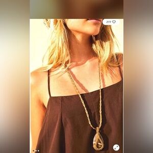 Free People Genuine Stone pendant necklace